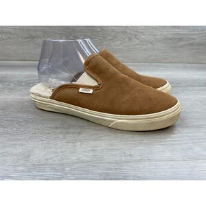 Vans SF Women's Mule Fur Lined Casual Comfort Leather 7.5 Brown Shoes